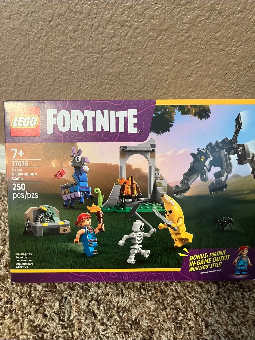 LEGO Fortnite Peely & Sparkplug’s Camp Building Set